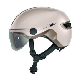   ABUS kerékpáros városi sisak Hud-Y ACE, In-Mold, beépített átlátszó szemüveggel, champange gold S (51-55 cm)