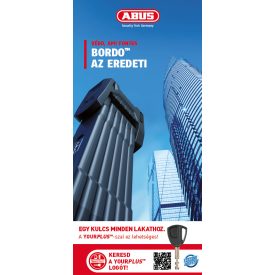 ABUS roll-up banner lakat 85cmx200cm (SZxM)