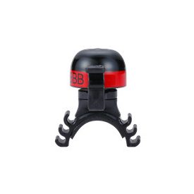   BBB Cycling kerékpáros csengő BBB-16 MiniFit, fekete/piros