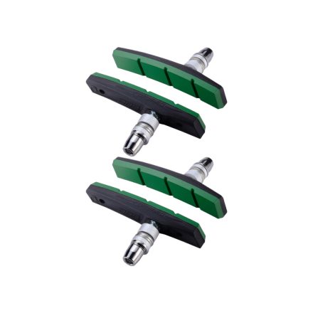 BBB Cycling kerékpáros fékpofa BBS-04E E-stop, V-fék, E-bike kompatibilis, zöld