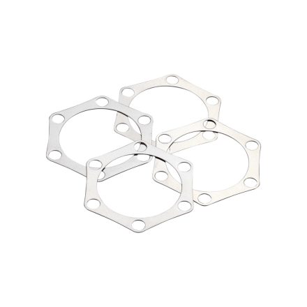 BBB Cycling kerékpáros féktárcsa alátét szett, BBS-130 Rotor, 6 csavaros, 4 db-os kiszerelés, ezüst