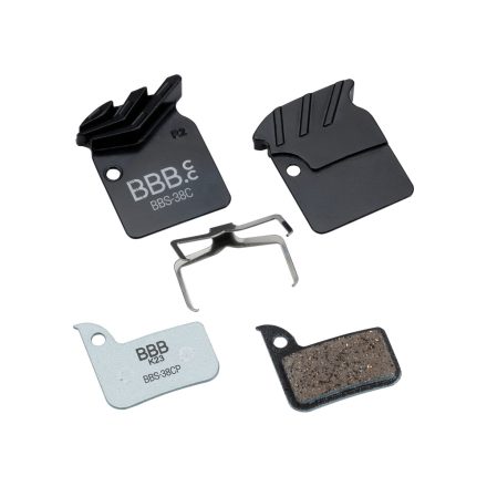 BBB Cycling kerékpáros hűtőbordás tárcsafék betét BBS-38C DiscStop Coolfin, hűtőborda + betét együtt, Sram Road kompatibilis