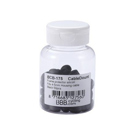 BBB Cycling kerékpáros vázvédő BCB-175 CableWrap, szilikon, 4-5 mm-es bovdenházakhoz, fekete (50 db)