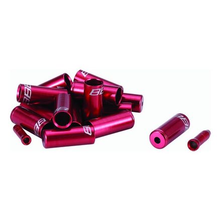 BBB Cycling kerékpáros bovden- és bovdenházvég szett BCB-99 CableCap KIT, piros (6x5mm-es és 10x4mm-es bovdenházvég kupak, 2x1.6mm-es és 2x1.2mm-es kábelvég)