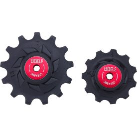   BBB Cycling kerékpáros váltógörgő BDP-18 RollerBoys Ceramic, kerámia, ipari csapágyak, 11T-13T, 11 sebességes Shimano GRX (810/815) kompatibilis, fekete