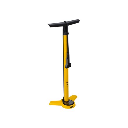 BBB Cycling kerékpáros állópumpa BFP-27 AirSteel, acél, sárga