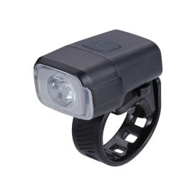   BBB Cycling kerékpáros első lámpa BLS-130 NanoStrike, 400 lumen, 6 mód, micro USB tölthető 1000mAh akku, gumis felfogatással