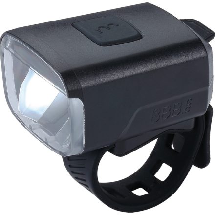 BBB Cycling kerékpáros első lámpa BLS-143 Stud 33, 130 lumen, 4 mód, micro USB tölthető 1000 mAh akku, gumis felfogatással