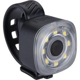  BBB Cycling kerékpáros első lámpa BLS-225 Spirit, 30 lumen, 9 mód, micro USB tölthető 250mAh akku, 8 akkufeszültség visszajelzős LED-del, gumis felfogatással