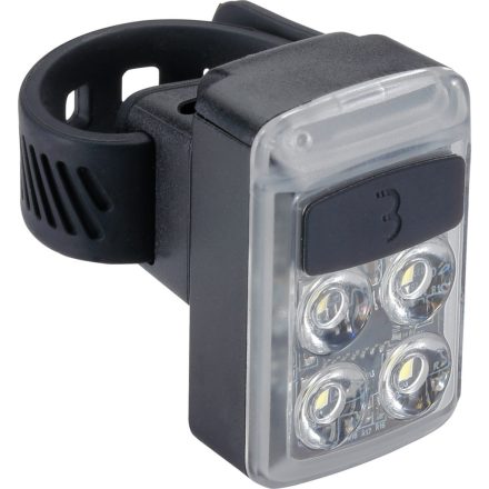 BBB Cycling kerékpáros első lámpa BLS-235 Slide, 50 lumen, 5 mód, micro USB tölthető 500mAh akku, gumis felfogatással