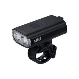   BBB Cycling kerékpáros első lámpa BLS-271i StrikeDuo 1400i, 1400 lumen, 8 mód, USB-C tölthető akku, gumis felfogatás, visszajelzővel, távirányító kompatibilis (BLS-179/178i)