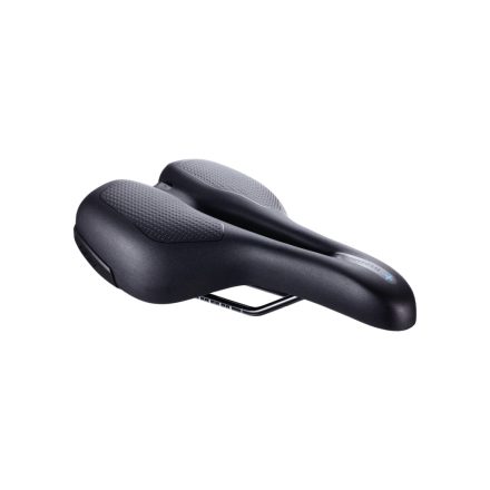 BBB Cycling kerékpáros nyereg BSD-111 SportPlus, unisex, aktív testtartáshoz ajánlott, emlékező szivacsos, 170mm széles, fekete