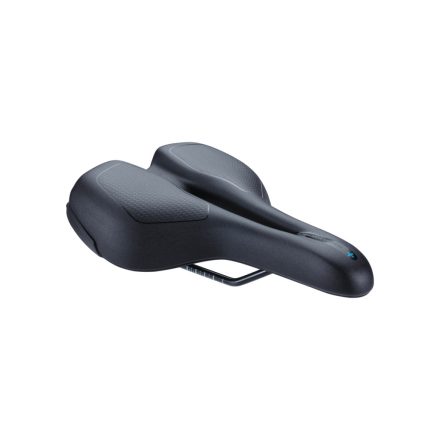 BBB Cycling kerékpáros nyereg BSD-112 SportPlus, unisex, aktívkerékpározási testtartáshoz ajánlott, emlékező szivacsos, 185mm széles, fekete