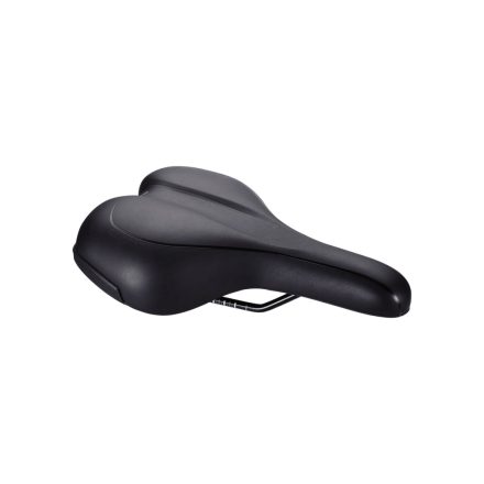 BBB Cycling kerékpáros nyereg BSD-92 Meander Active, unisex, aktív kerékpározási testtartáshoz, 185mm széles, fekete