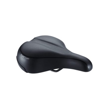 BBB Cycling kerékpáros nyereg BSD-93 Meander Relaxed, unisex, laza kerékpározási testtartáshoz, 205mm széles, fekete