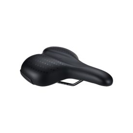   BBB Cycling kerékpáros nyereg BSD-95 SoftComfort Gelfoam Series, unisex, aktív kerékpározási testtartáshoz, 185mm széles, fekete