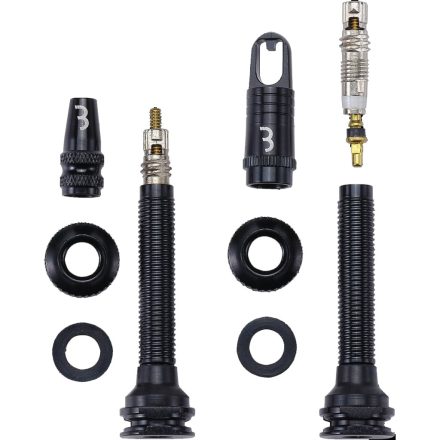 BBB Cycling kerékpáros tubeless szelep BTI-160 Al Valve, alu, kivehető maggal, 2 db, 40 mm