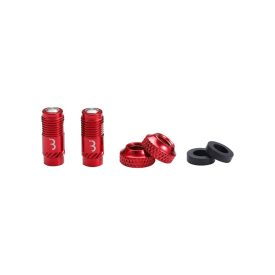   BBB Cycling kerékpáros szelep átalakító BTI-165 CoreCap, alu, auto szelep, prestára, 2db, piros