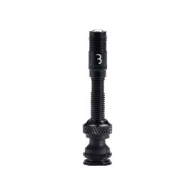  BBB Cycling kerékpáros tubeless szelep BTI-166 Al Valve Corecap, alu, letekerhető szeleppel, auto szelep, presta törzs, 2 db, 40 mm, fekete