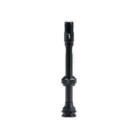   BBB Cycling kerékpáros tubeless szelep BTI-166 Al Valve Corecap, alu, letekerhető szeleppel, auto szelep, presta törzs, 2 db, 60 mm, fekete