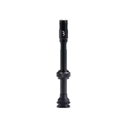 BBB Cycling kerékpáros tubeless szelep BTI-166 Al Valve Corecap, alu, letekerhető szeleppel, auto szelep, presta törzs, 2 db, 60 mm, fekete