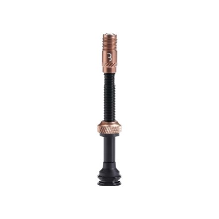 BBB Cycling kerékpáros tubeless szelep BTI-166 Al Valve Corecap, alu, letekerhető szeleppel, auto szelep, presta törzs, 2 db, 60 mm, réz