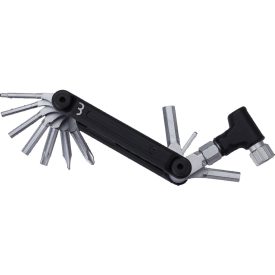   BBB Cycling kerékpáros szerszám - marokszerszám BTL-203 RoyalFold CO2 Inflator, 16 funkció, láncszem tartóval és CO2 pumpával, fekete