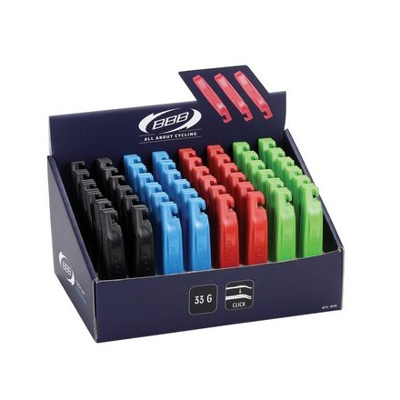 BBB Cycling kerékpáros szerszám - gumileszedő BTL-81 EasyLift display 48x3 db (fekete, kék, piros, zöld)