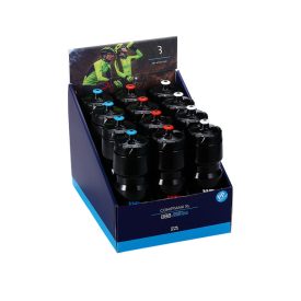   BBB Cycling kerékpáros kulacs display BWB-05D CompTank XL, 750ml, fekete/kék, fekete/piros, fekete/fehér (12 db)
