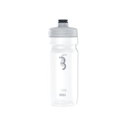 BBB Cycling kerékpáros kulacs BWB-11 AutoTank, 550ml, auto szeleppel, BPA mentes, mosogatógépben is mosható, átlátszó/szürke logóval