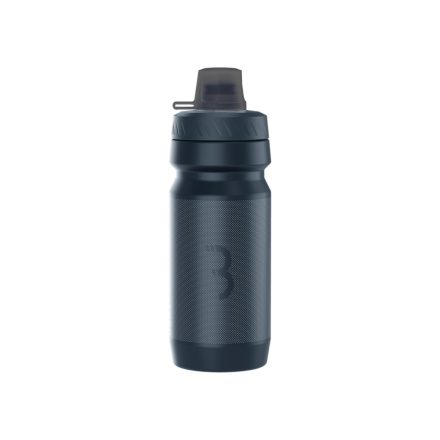 BBB Cycling kerékpáros kulacs BWB-12 AutoTank Mudcap, 550ml, auto szeleppel, kupakkal, BPA mentes, mosogatógépben is mosható, fekete