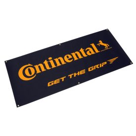   Continental beltéri banner 240x90cm (fekete alapon sárga logó)