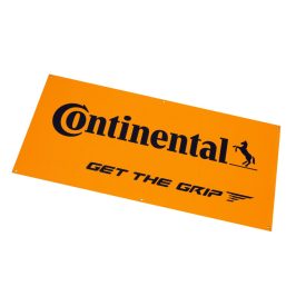   Continental beltéri banner 200x90cm (sárga alapon fekete logó)