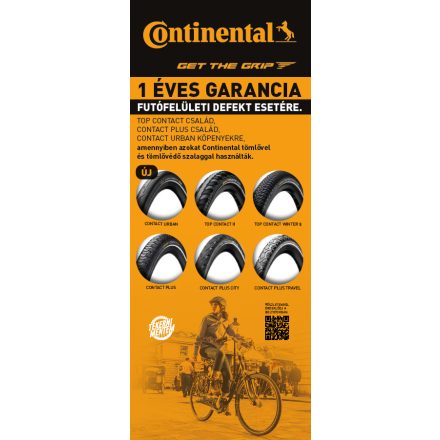 Continental roll-up banner defektgarancia 85cmx200cm (SZxM)
