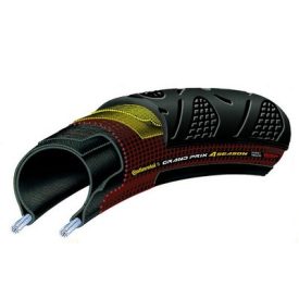   Continental országúti kerékpáros külső gumi 23-622 Grand Prix 4-Season 700x23C fekete/fekete, DuraSkin hajtogathatós
