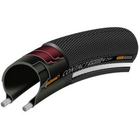   Continental kerékpáros külső gumi 32-559 Contact Speed 26x1,3 fekete/fekete, Skin reflektoros