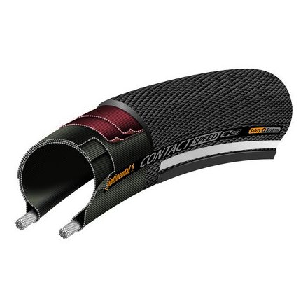 Continental kerékpáros külső gumi 32-584 Contact Speed 27,5x1,25 fekete/fekete, Skin