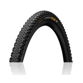   Continental gravel-cyclocross kerékpáros külső gumi 40-622 Terra Trail ProTection 28x1,5, hookless felni kompatibilis, tubeless ready, fekete/fekete, Skin hajtogathatós