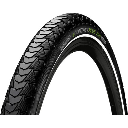 Continental kerékpáros külső gumi 55-584 eContact Plus 27,5x2,2 fekete/fekete, reflektoros - 1 éves defektgaranciával