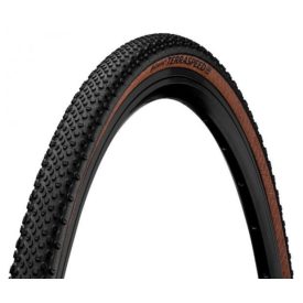   Continental gravel-cyclocross kerékpáros külső gumi 45-622 Terra Speed ProTection 28x1,7, hookless felni kompatibilis, tubeless ready, fekete/transparent hajtogathatós Skin