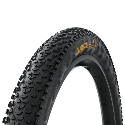 Continental MTB kerékpáros külső gumi 60-622 Dubnital Race Grip 29x2,4, hookless felni kompatibilis, tubeless ready, fekete/fekete hajtogathatós Skin