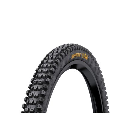 Continental MTB kerékpáros külső gumi 60-622 Kryptotal-F Enduro SuperSoft 29x2,4, hookless felni kompatibilis, tubeless ready, fekete/fekete, hajtogathatós, előre