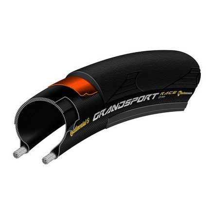 Continental országúti kerékpáros külső gumi 25-622 Grand Sport Race 700x25C fekete/fekete, Skin hajtogathatós