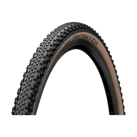   Continental gravel-cyclocross kerékpáros külső gumi 45-622 Terra Trail ShieldWall 28x1.75 hookless felni kompatibilis, tubeless ready, fekete/barna hajtogathatós Skin