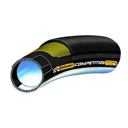 Continental tömlős kerékpáros külső gumi 28x22mm Competition fekete/fekete, Skin