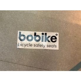 Bobike matrica - Bobike logo 40 cm szürke