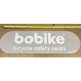 Bobike plexi logo nagy 600x180mm