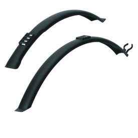   Polisport első-hátsó sárvédő szett EVEREST 24/26", csavaros, fekete