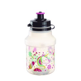   Polisport kulacs gyerek 350 ml LOLIPOPS pattintós kupakkal+gumipántos kulacstartóval, átlátszó