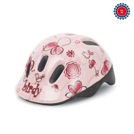   Polisport kerékpáros gyerek sisak Birdy krém/rózsaszín/mintás, XXS (44-48 cm)